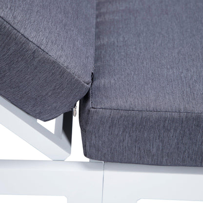 Chelsea Aluminum Outdoor Chaise Lounge Chair with Removable Cushions - Elax Furniture