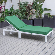 Chelsea Aluminum Outdoor Chaise Lounge Chair with Removable Cushions - Elax Furniture