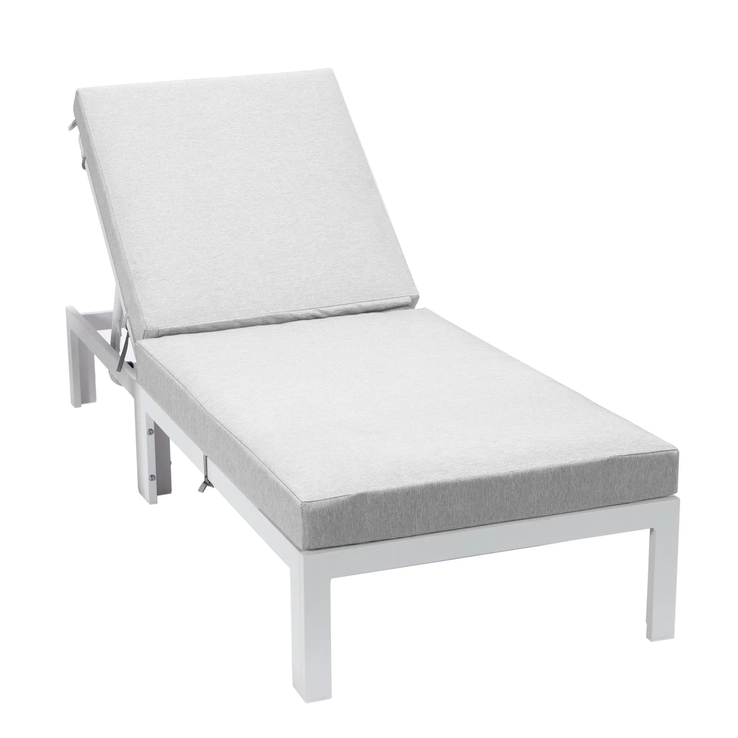 Chelsea Aluminum Outdoor Chaise Lounge Chair with Removable Cushions - Elax Furniture