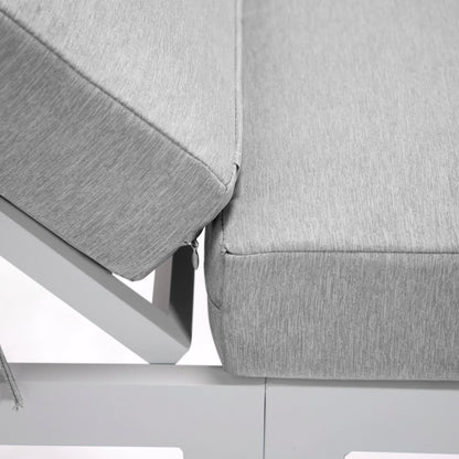 Chelsea Aluminum Outdoor Chaise Lounge Chair with Removable Cushions - Elax Furniture