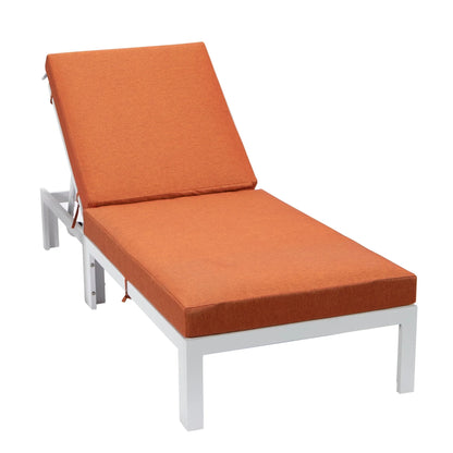 Chelsea Aluminum Outdoor Chaise Lounge Chair with Removable Cushions - Elax Furniture
