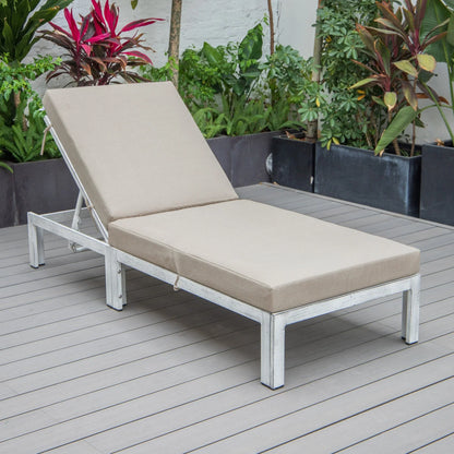Chelsea Aluminum Outdoor Chaise Lounge Chair with Removable Cushions - Elax Furniture