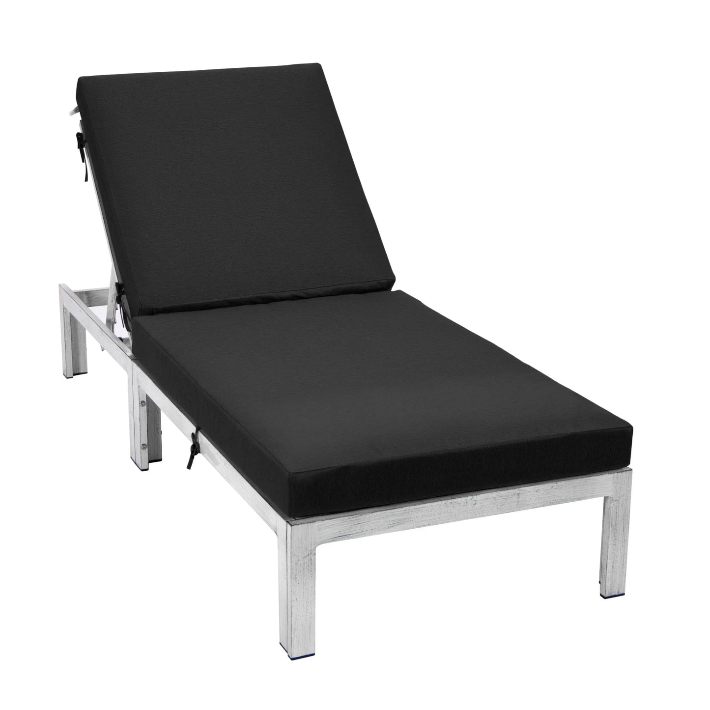 Chelsea Aluminum Outdoor Chaise Lounge Chair with Removable Cushions - Elax Furniture