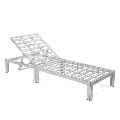 Chelsea Modern Outdoor Weathered Grey Chaise Lounge Chair With Cushions Set of 2 - Elax Furniture