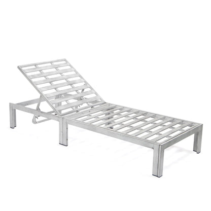 Chelsea Aluminum Outdoor Chaise Lounge Chair with Removable Cushions - Elax Furniture