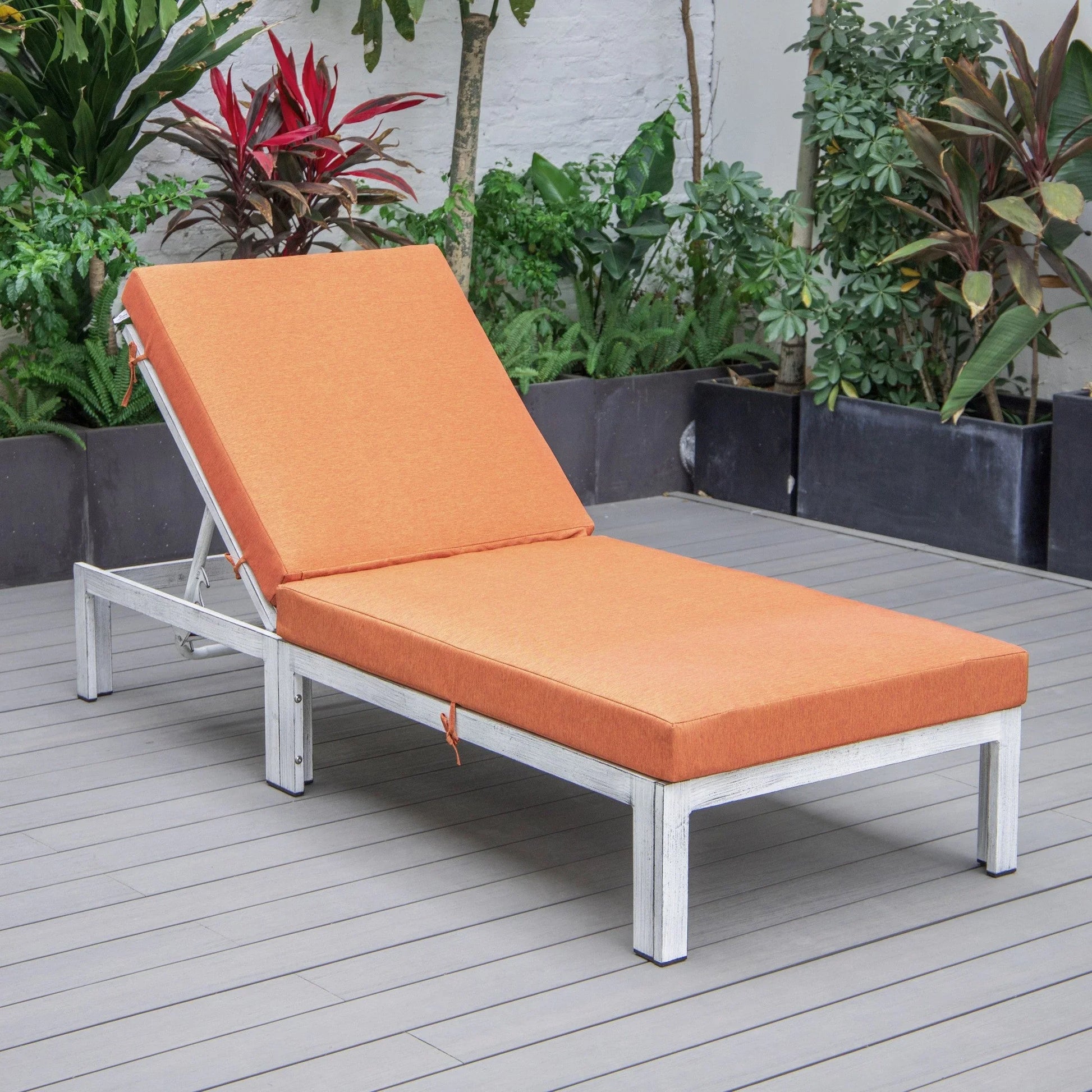 Chelsea Aluminum Outdoor Chaise Lounge Chair with Removable Cushions - Elax Furniture