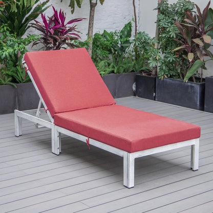Chelsea Aluminum Outdoor Chaise Lounge Chair with Removable Cushions - Elax Furniture