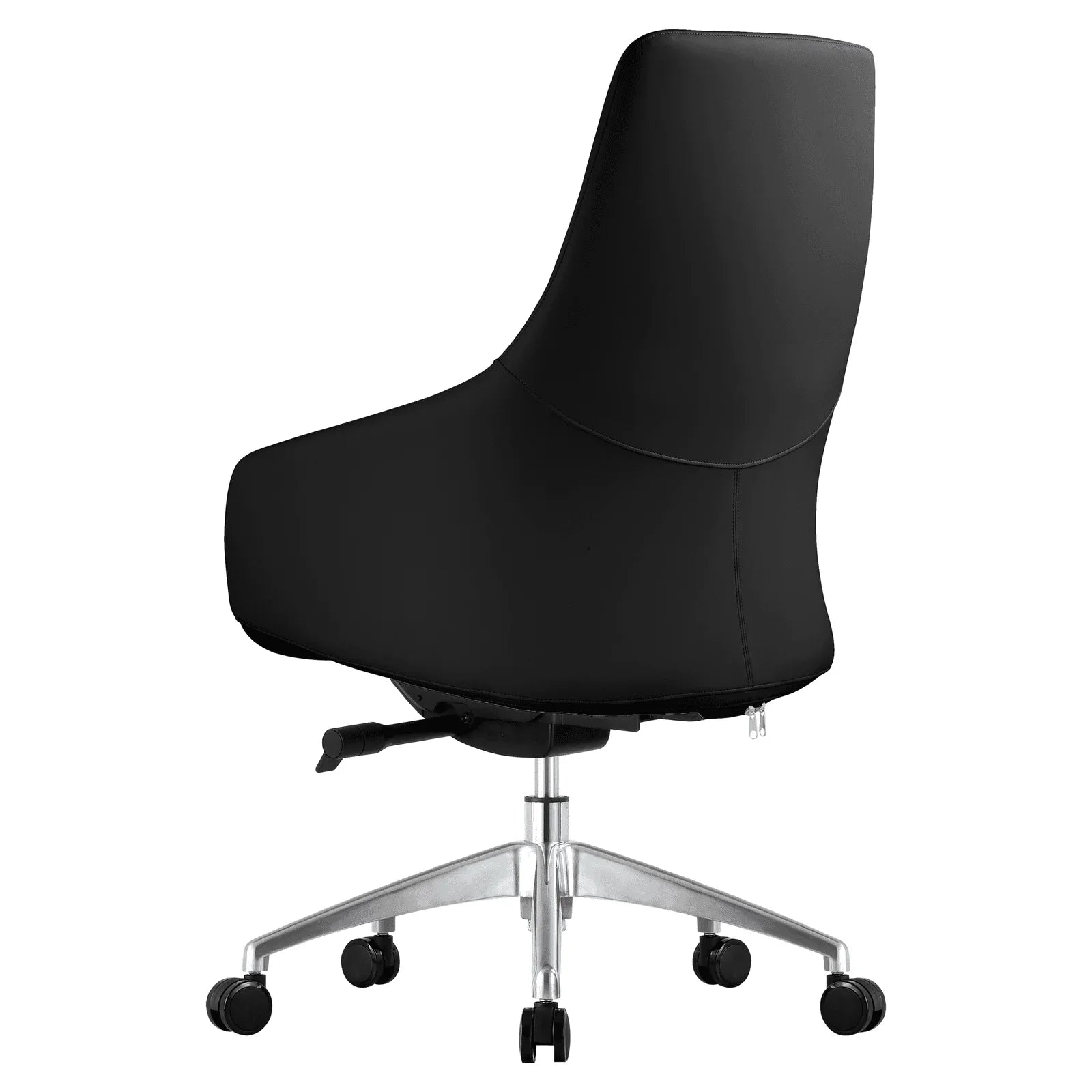 Celeste Office Chair in Upholstered Leather with Swivel and Tilt Waterfall Seat Design - Elax Furniture