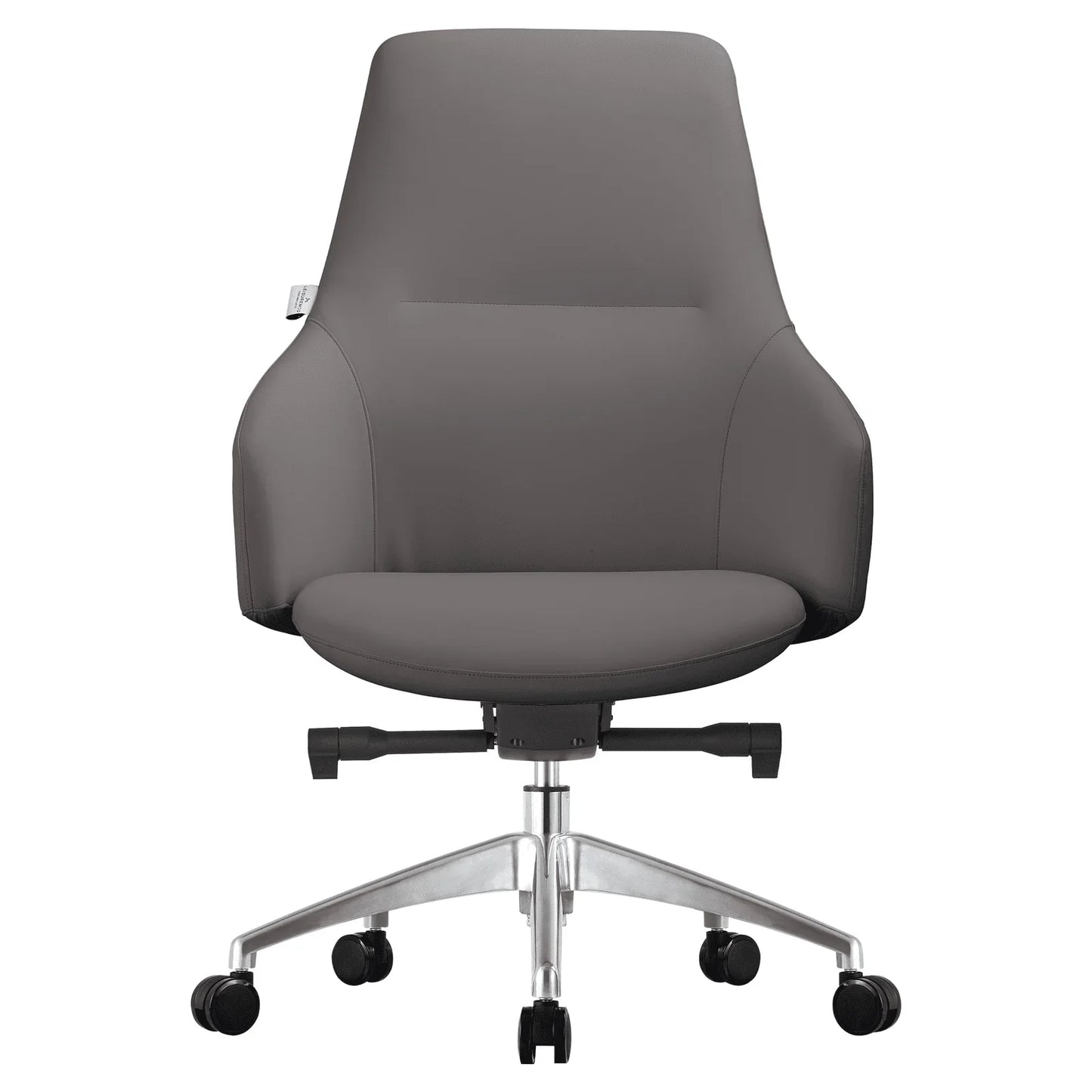 Celeste Office Chair in Upholstered Leather with Swivel and Tilt Waterfall Seat Design - Elax Furniture