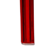 Cornelia Modern ABS Plastic Stackable Dining Chair with Cut-Out Tree Design Transparent Red Dining Chair Leisuremod