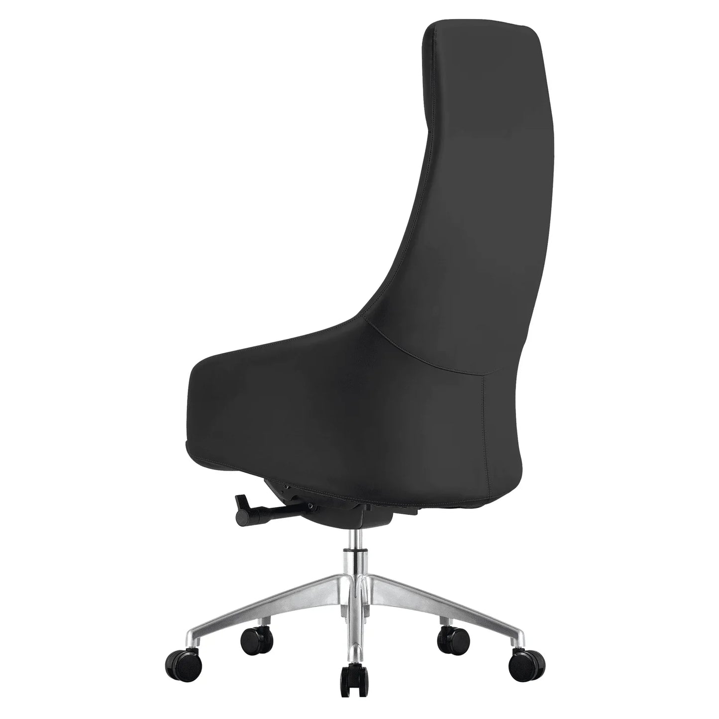 Celeste High-Back Office Chair in Upholstered Leather and Iron Base with Swivel and Tilt - Elax Furniture