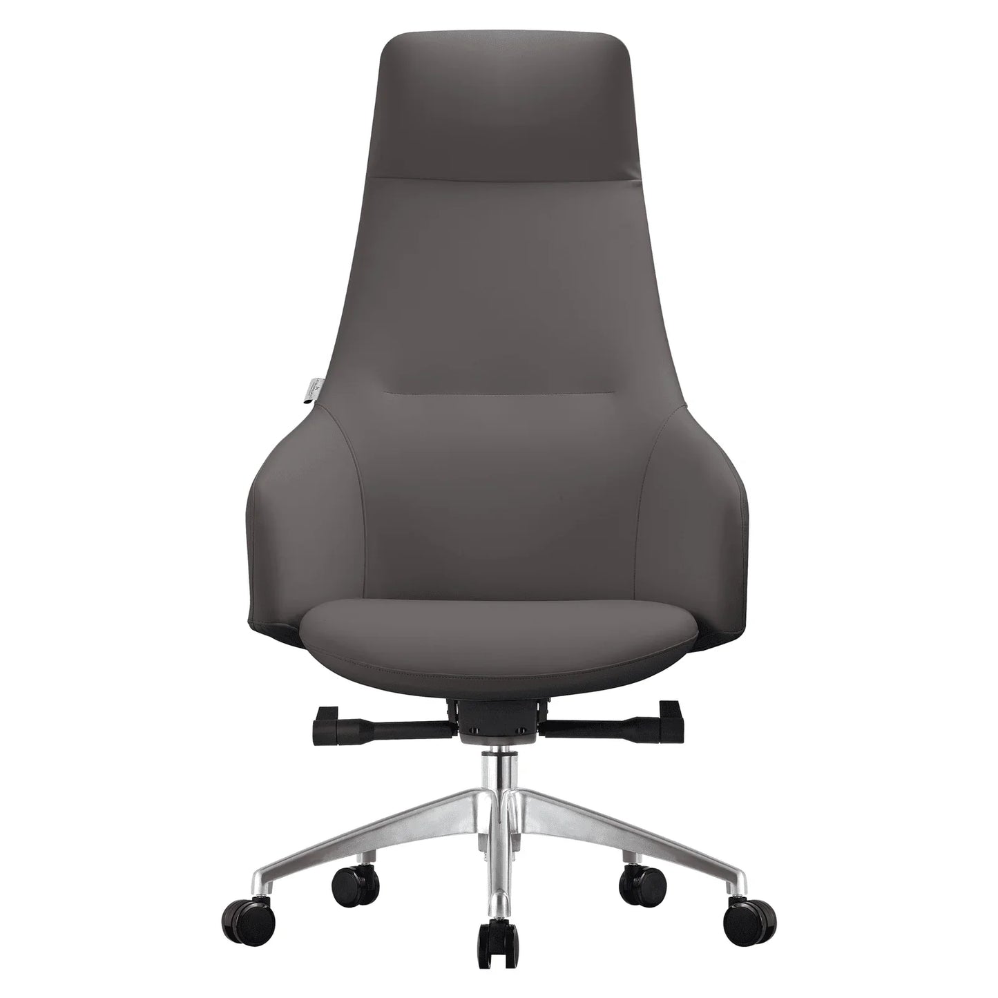 Celeste High-Back Office Chair in Upholstered Leather and Iron Base with Swivel and Tilt - Elax Furniture