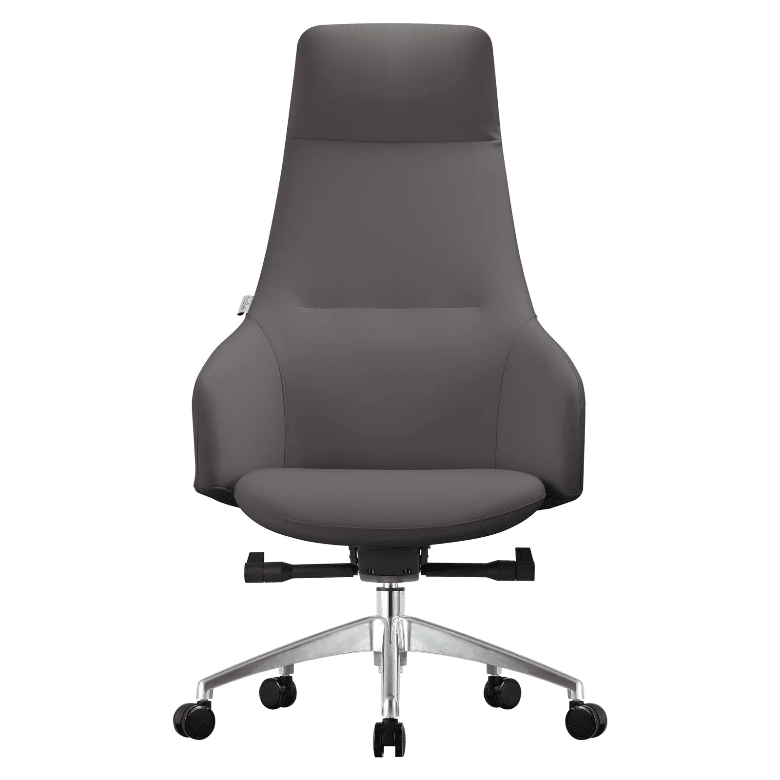 Celeste High-Back Office Chair in Upholstered Leather and Iron Base with Swivel and Tilt - Elax Furniture