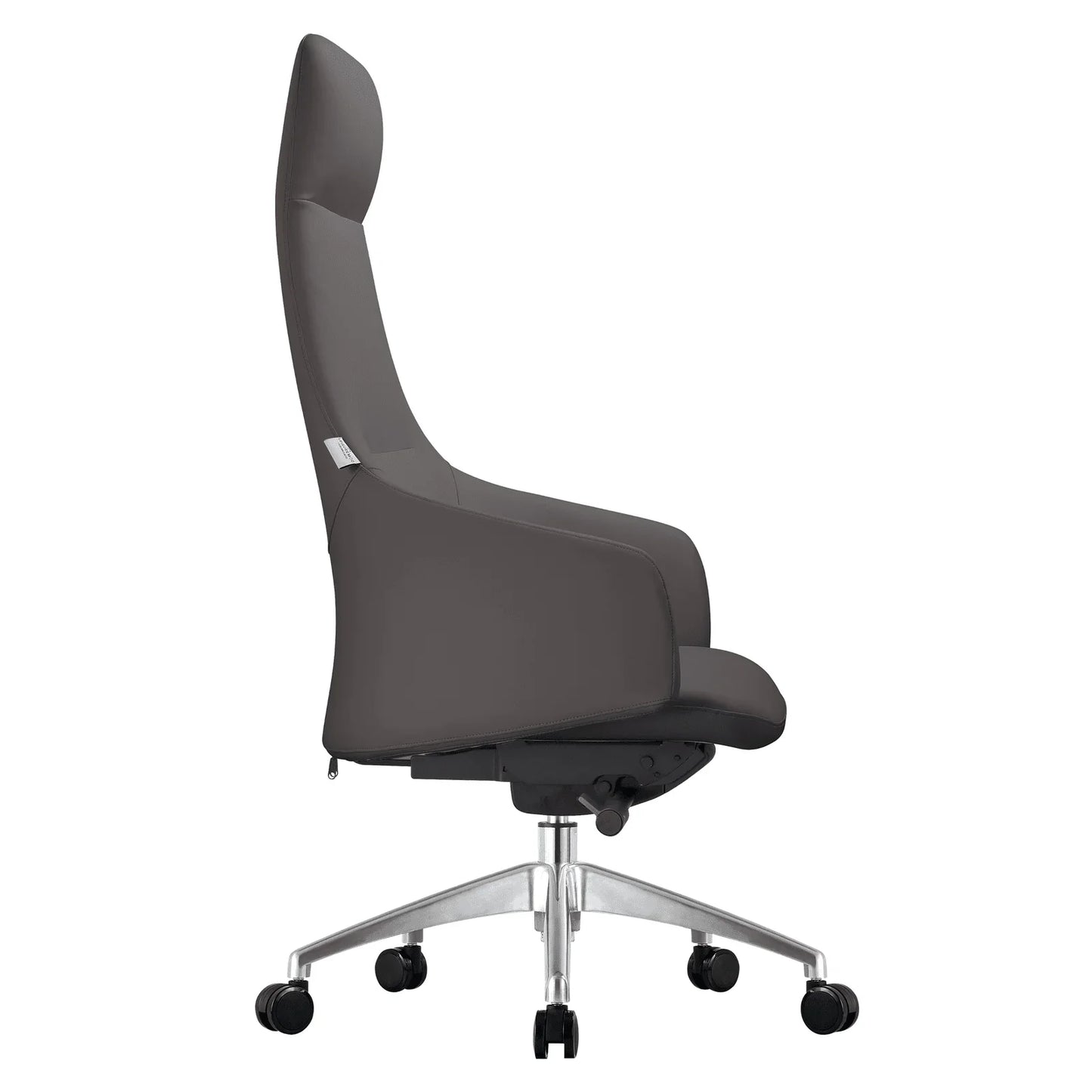 Celeste High-Back Office Chair in Upholstered Leather and Iron Base with Swivel and Tilt - Elax Furniture