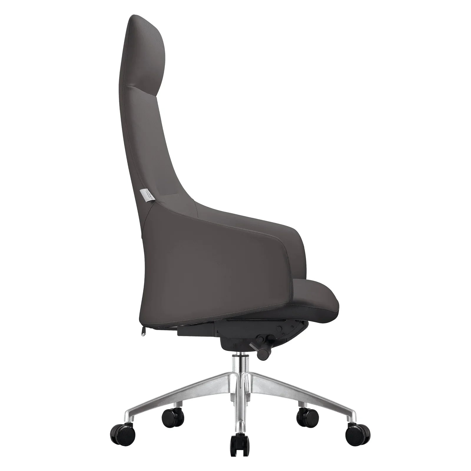 Celeste High-Back Office Chair in Upholstered Leather and Iron Base with Swivel and Tilt - Elax Furniture