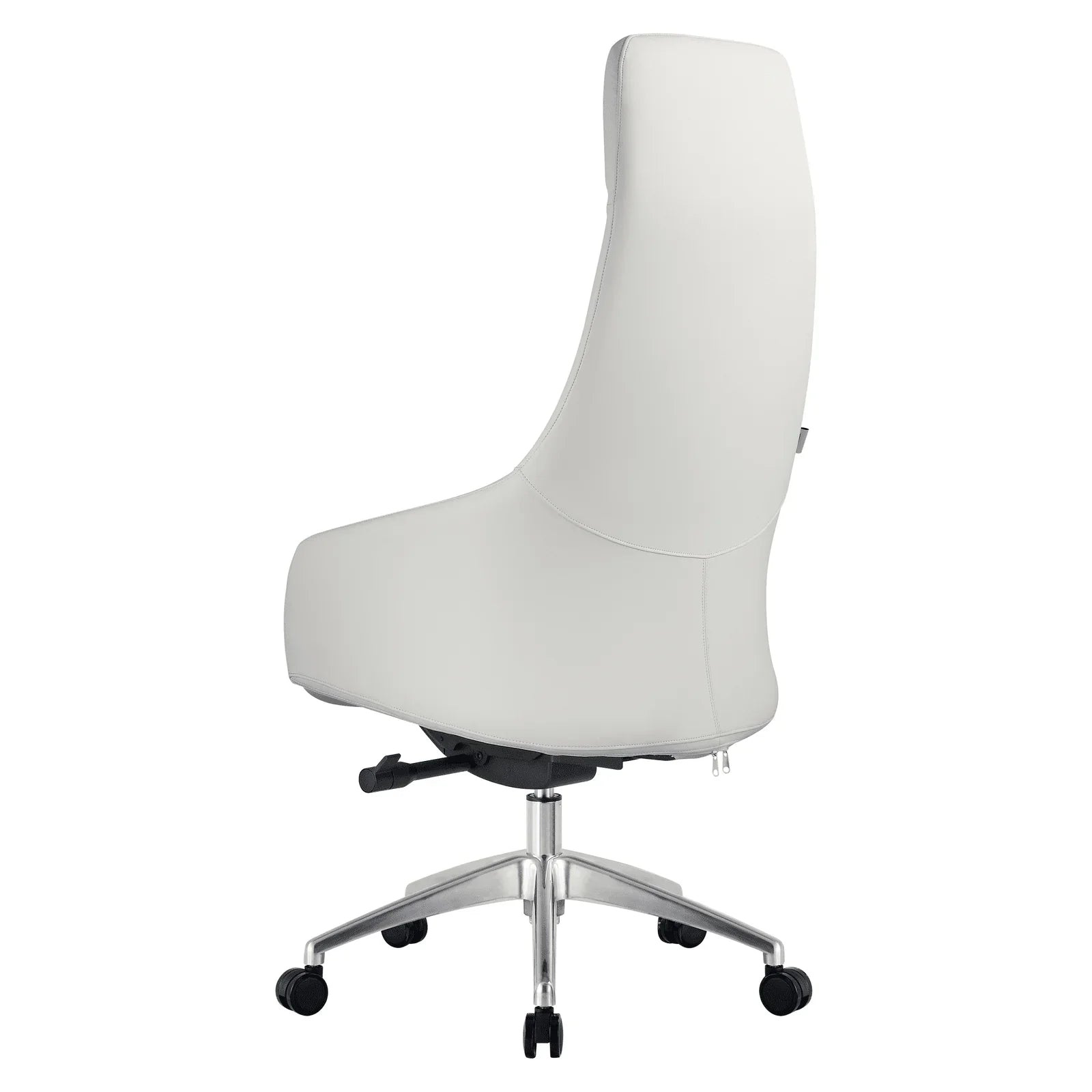 Celeste High-Back Office Chair in Upholstered Leather and Iron Base with Swivel and Tilt - Elax Furniture