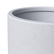 Crete Modern 4-Piece Tapered Round Planter Pot Set in Fiberstone and Clay Weather Resistant Design - Elax Furniture