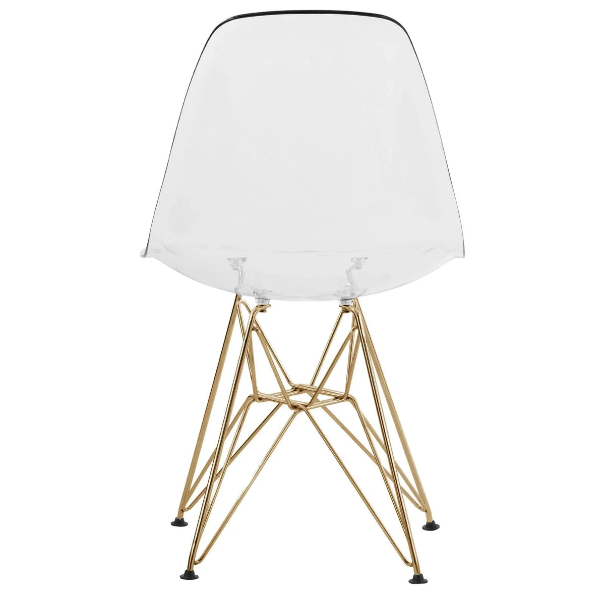 Dover and Cresco Modern Dining Chair Molded Side Chair with Base - Elax Furniture