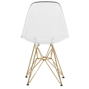 Dover and Cresco Modern Dining Chair Molded Side Chair with Base - Elax Furniture