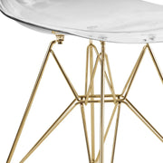 Dover and Cresco Modern Dining Chair Molded Side Chair with Base - Elax Furniture