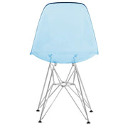 Dover and Cresco Modern Dining Chair Molded Side Chair with Base - Elax Furniture