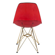 Dover and Cresco Modern Dining Chair Molded Side Chair with Base - Elax Furniture