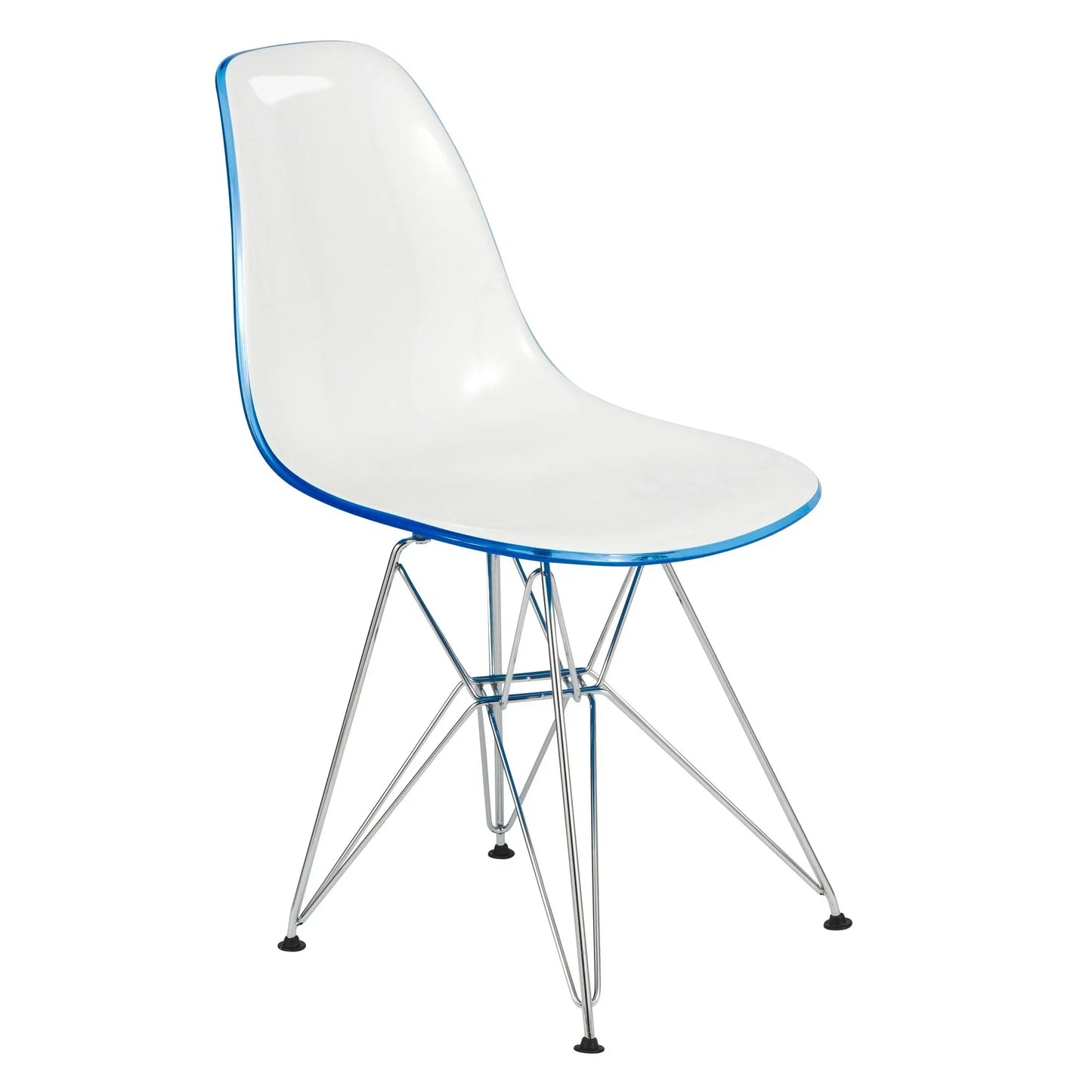 Dover and Cresco Modern Dining Chair Molded Side Chair with Base - Elax Furniture