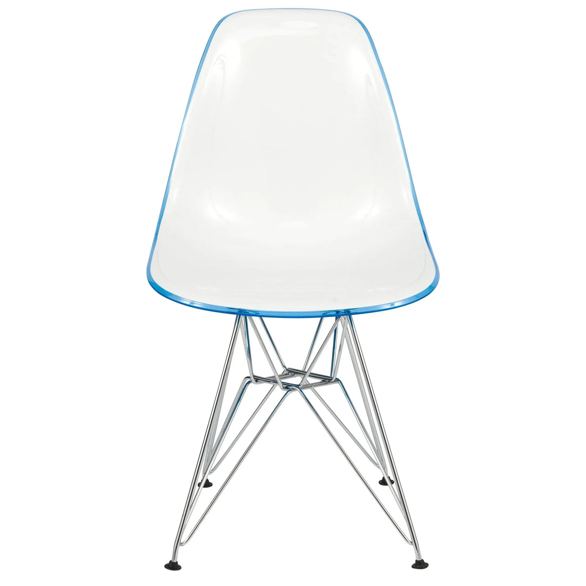 Dover and Cresco Modern Dining Chair Molded Side Chair with Base - Elax Furniture