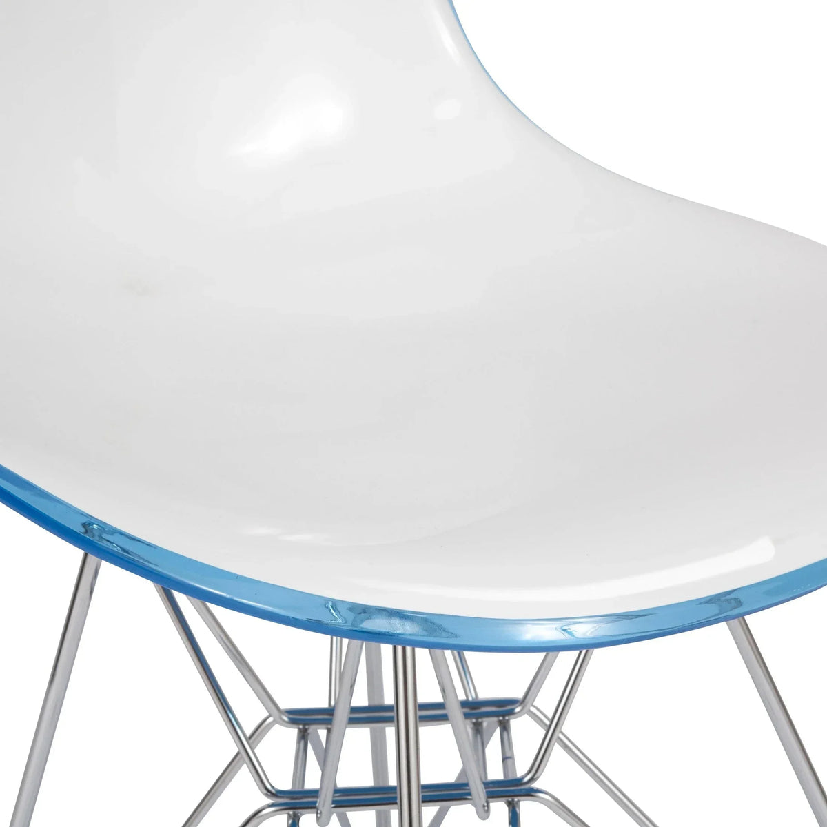Dover and Cresco Modern Dining Chair Molded Side Chair with Base - Elax Furniture