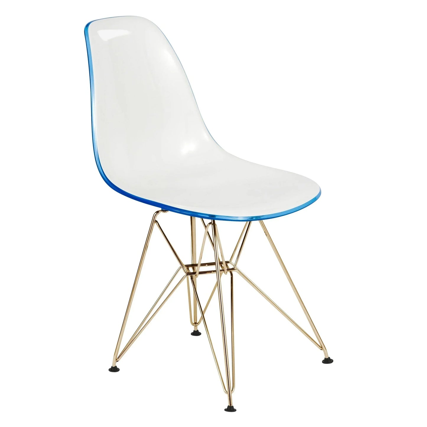 Dover and Cresco Modern Dining Chair Molded Side Chair with Base - Elax Furniture
