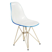 Dover and Cresco Modern Dining Chair Molded Side Chair with Base - Elax Furniture