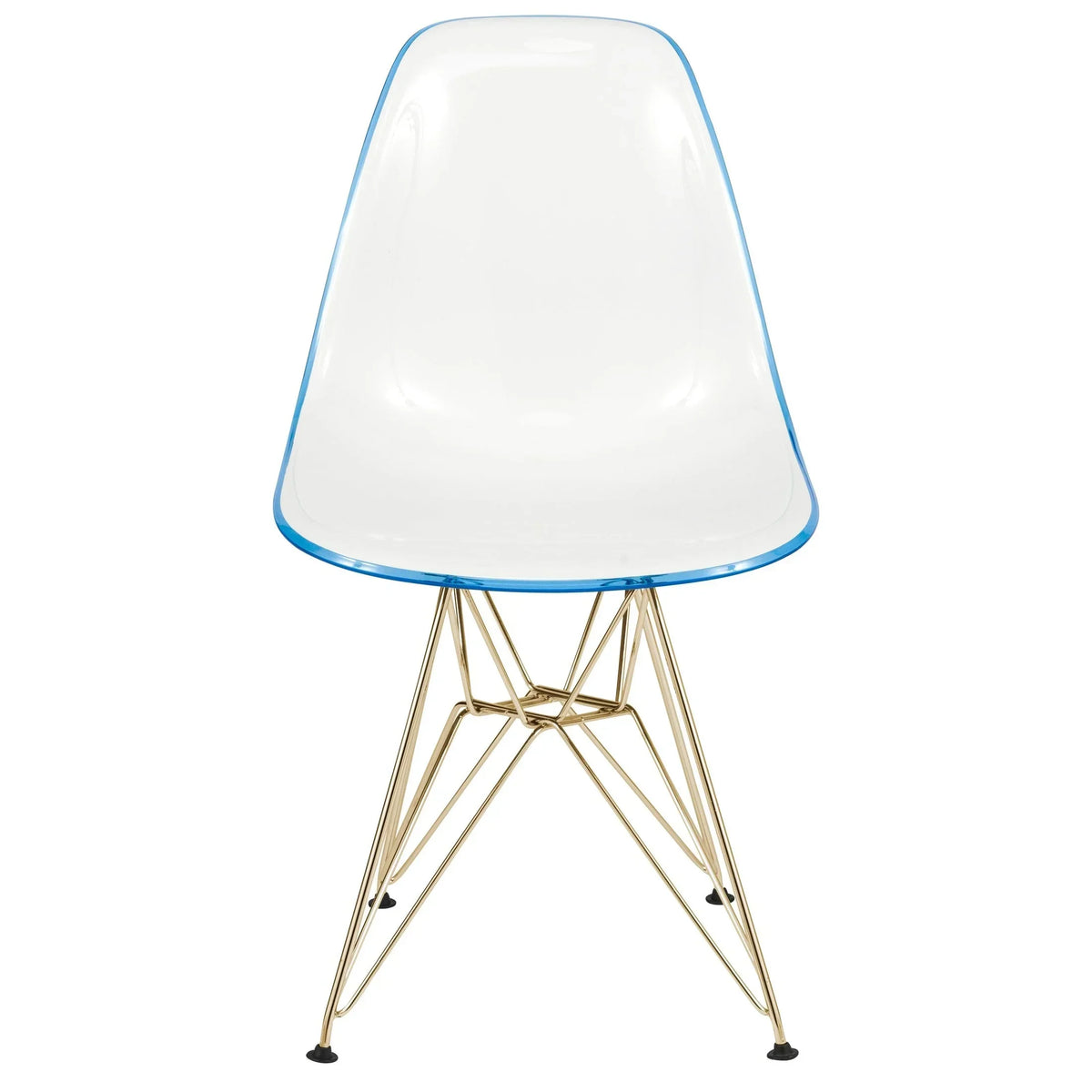 Dover and Cresco Modern Dining Chair Molded Side Chair with Base - Elax Furniture