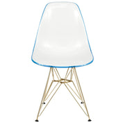 Dover and Cresco Modern Dining Chair Molded Side Chair with Base - Elax Furniture
