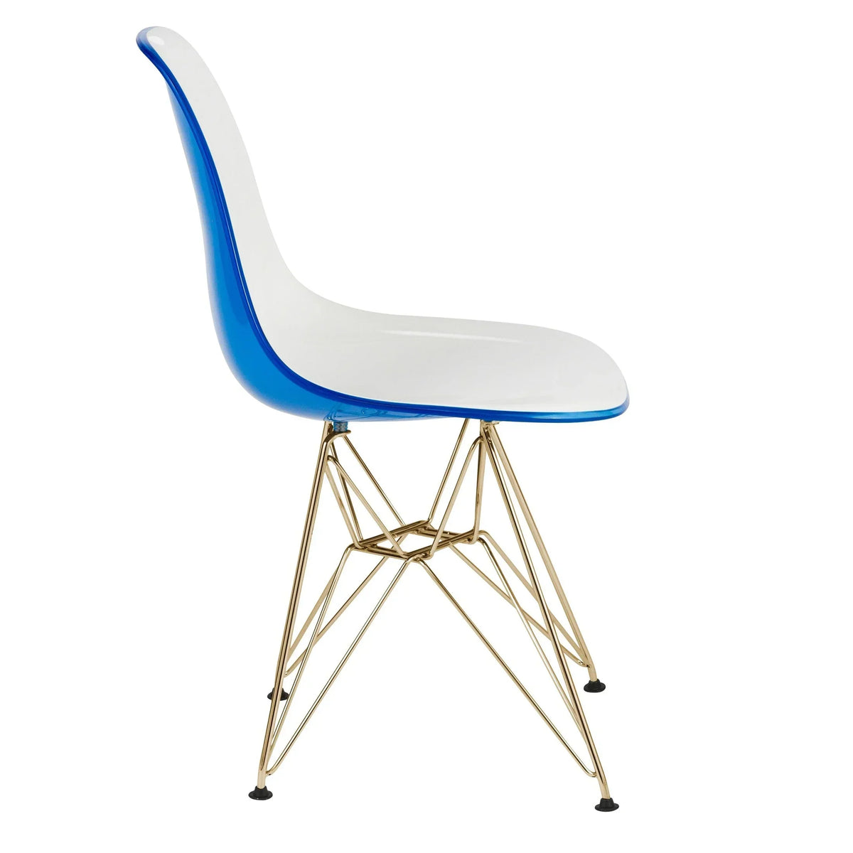 Dover and Cresco Modern Dining Chair Molded Side Chair with Base - Elax Furniture