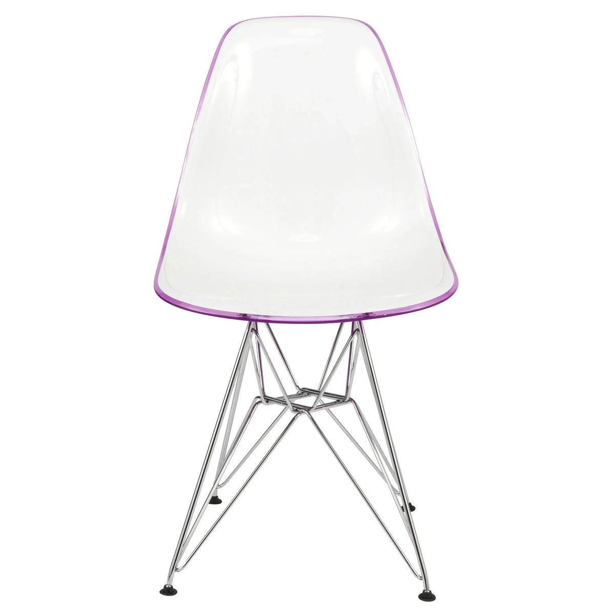 Dover and Cresco Modern Dining Chair Molded Side Chair with Base - Elax Furniture
