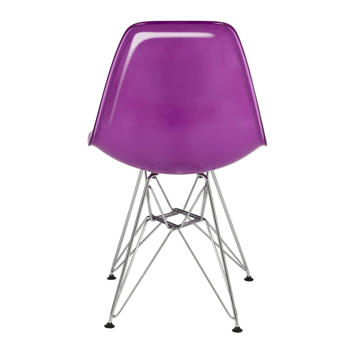 Dover and Cresco Modern Dining Chair Molded Side Chair with Base - Elax Furniture