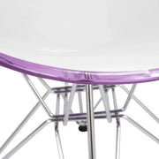 Dover and Cresco Modern Dining Chair Molded Side Chair with Base - Elax Furniture