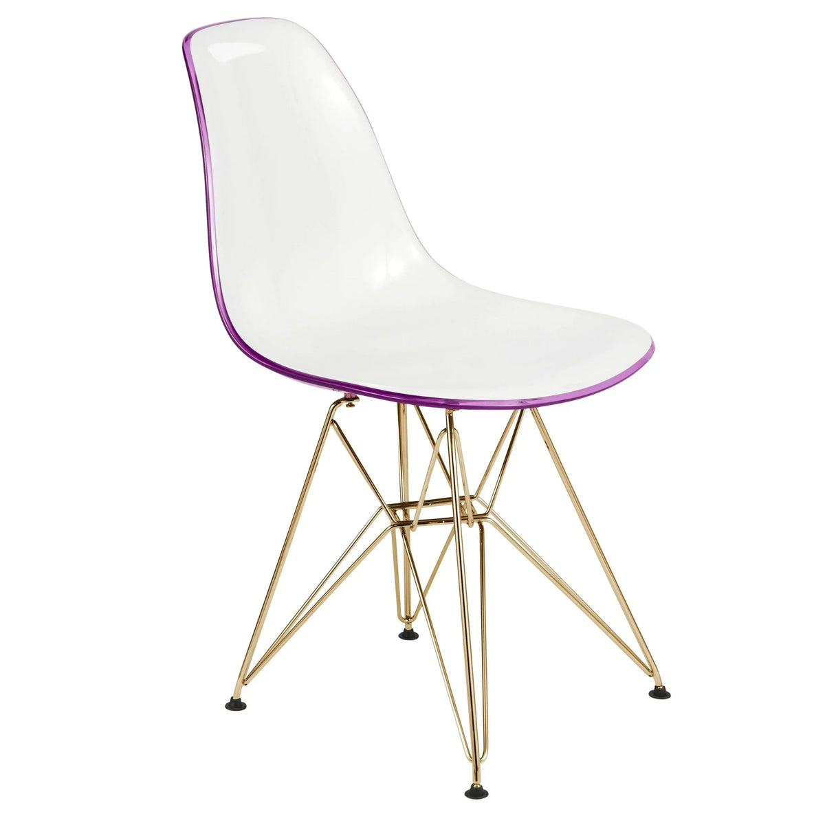Dover and Cresco Modern Dining Chair Molded Side Chair with Base - Elax Furniture