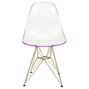 Dover and Cresco Modern Dining Chair Molded Side Chair with Base - Elax Furniture