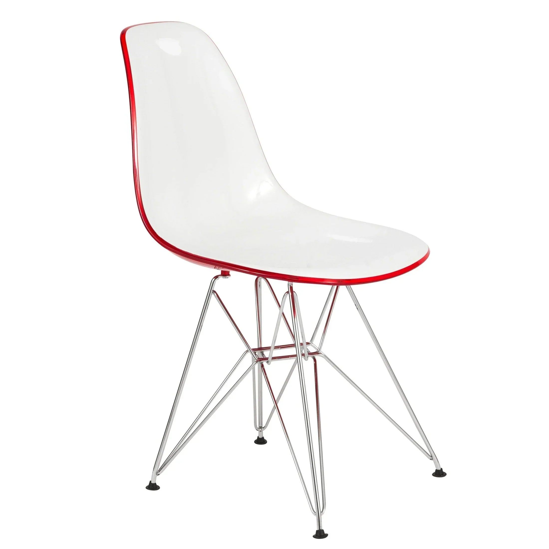 Dover and Cresco Modern Dining Chair Molded Side Chair with Base - Elax Furniture