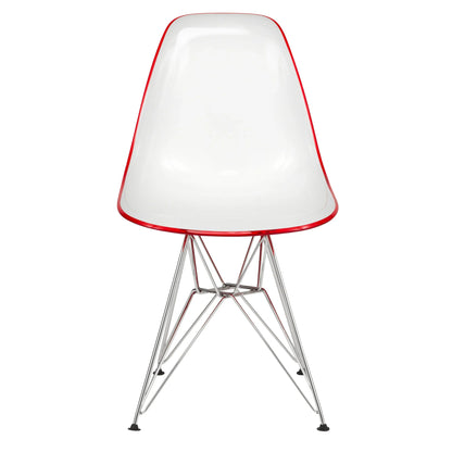 Dover and Cresco Modern Dining Chair Molded Side Chair with Base - Elax Furniture