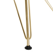 Cresco Modern Dining Side Chair in Curved Back Design with Multiple Base Options: Wood, Acrylic, Chrome & Gold Eiffel Design Stainless Steel Gold Transparent Red Dining Chair Leisuremod