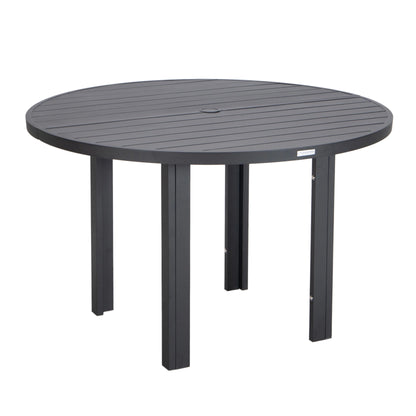 Chelsea 48" Round Outdoor Aluminum Dining Table for Patio - Elax Furniture