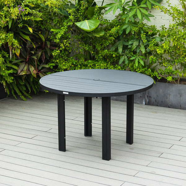 Chelsea 48" Round Outdoor Aluminum Dining Table for Patio