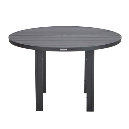 Chelsea 48" Round Outdoor Aluminum Dining Table for Patio - Elax Furniture