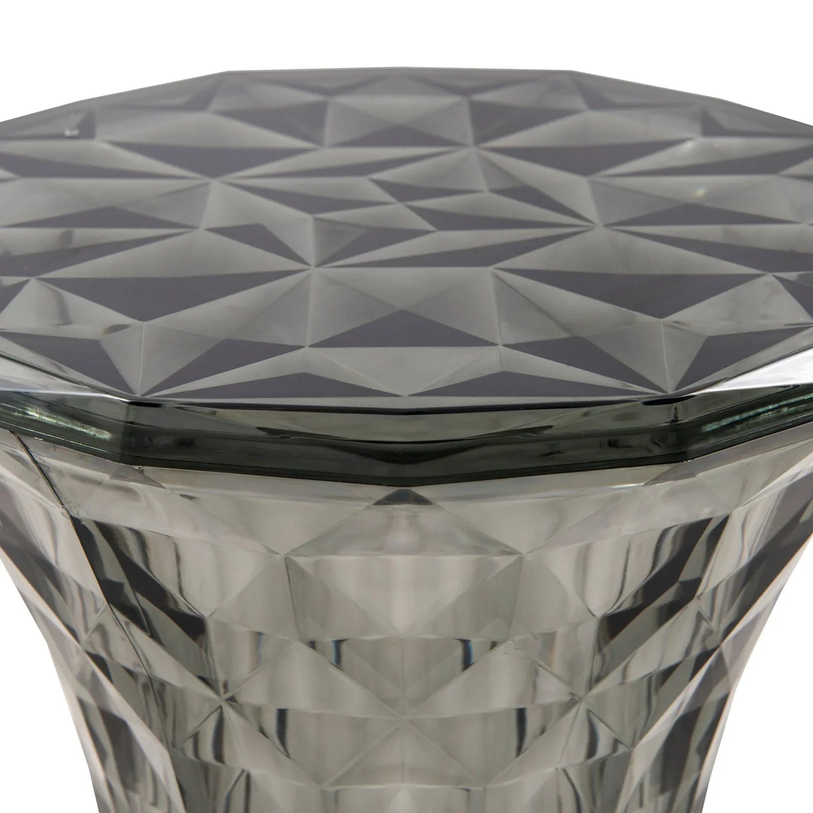Clio Plastic Side Table with a Diamond Shape Design - Elax Furniture