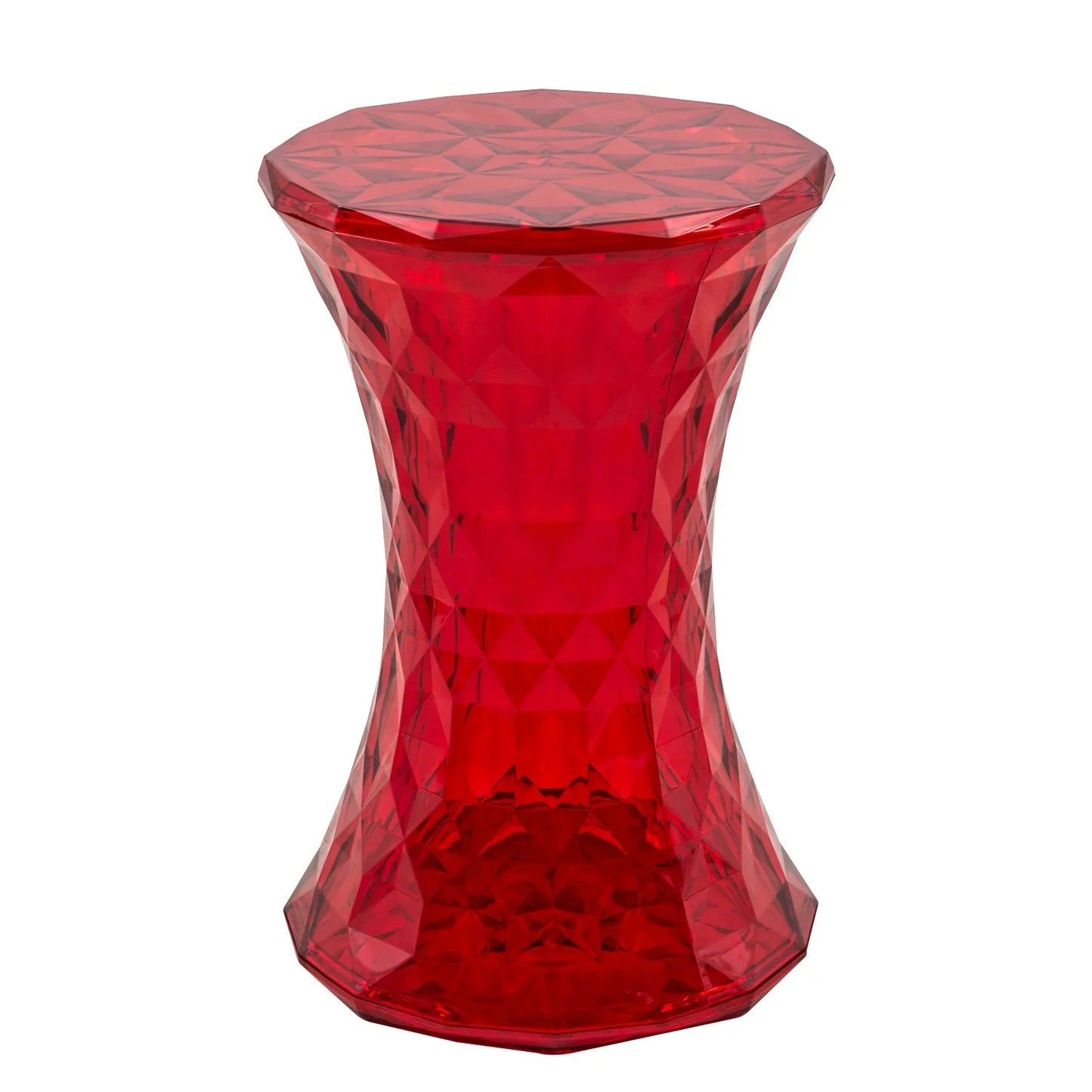 Clio Plastic Side Table with a Diamond Shape Design - Elax Furniture
