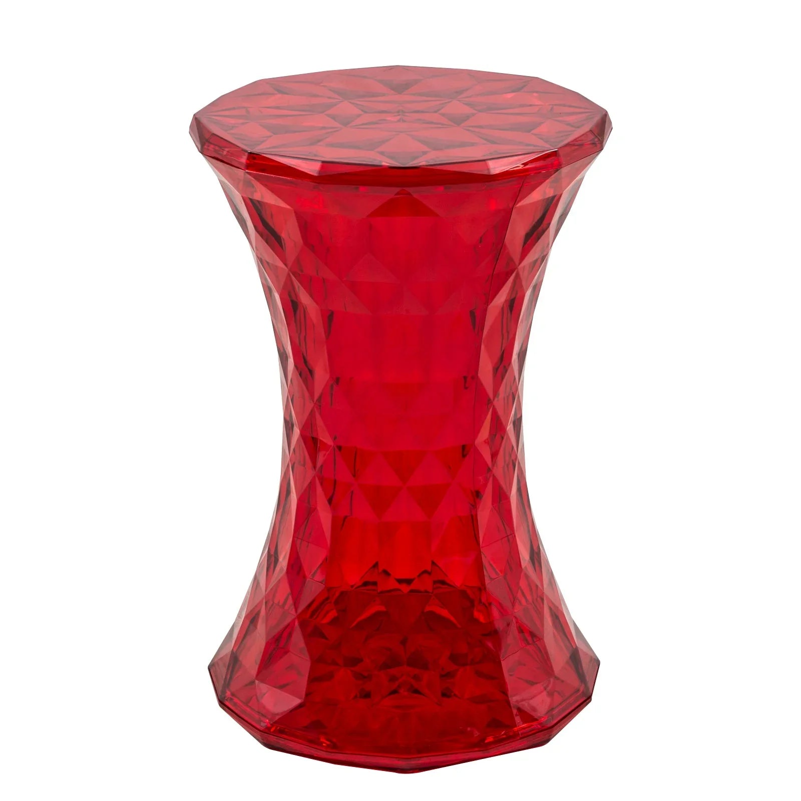 Clio Plastic Side Table with a Diamond Shape Design - Elax Furniture