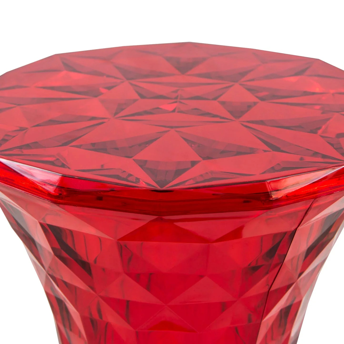 Clio Plastic Side Table with a Diamond Shape Design - Elax Furniture