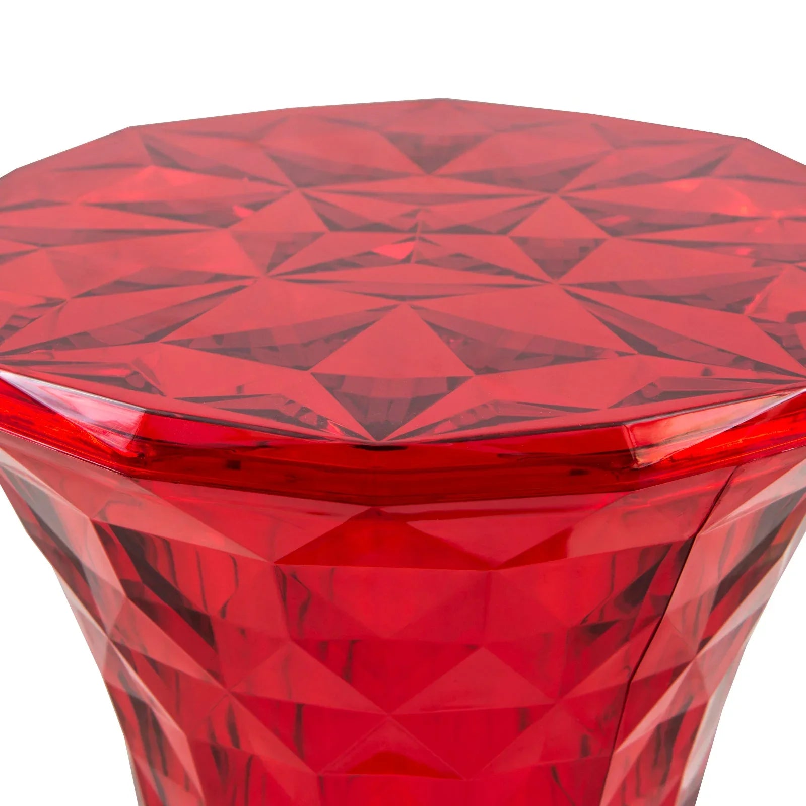 Clio Plastic Side Table with a Diamond Shape Design - Elax Furniture